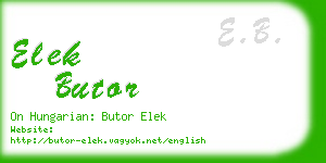 elek butor business card